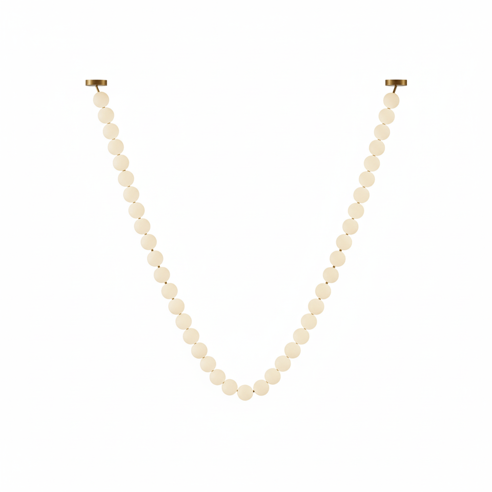 Pearl Glass Necklace Balls Chandelier