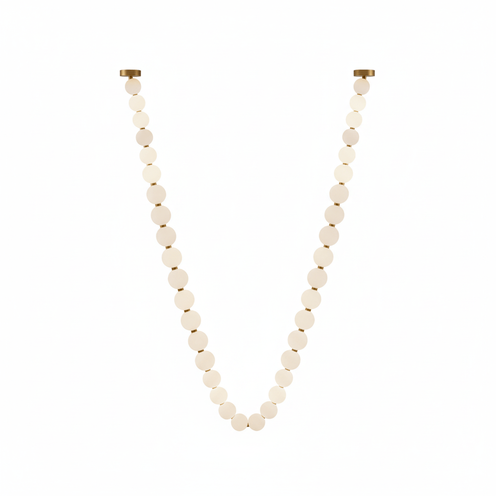 Pearl Glass Necklace Balls Chandelier