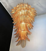 Rosalind Glass Amber Chandelier