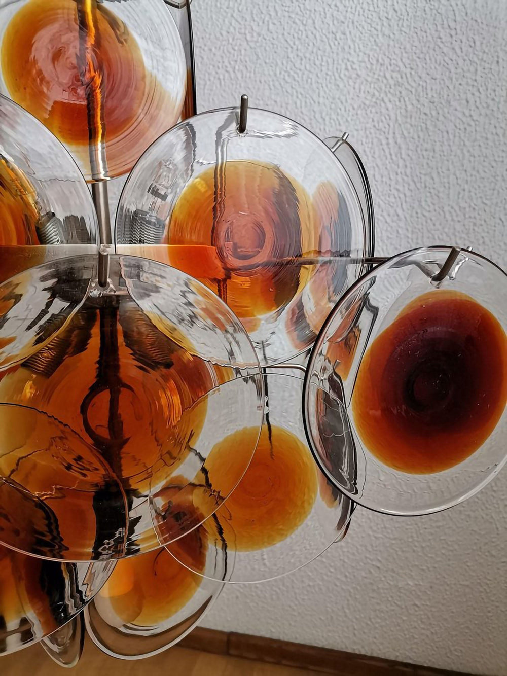 Mazzega Vistosi Glass Chandelier