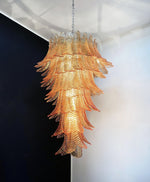 Rosalind Glass Amber Chandelier