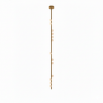 Orbit Brass Glass Drop Chandelier – Hand-Blown Multi-Head