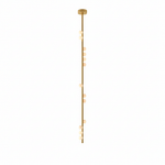 Orbit Brass Glass Drop Chandelier – Hand-Blown Multi-Head