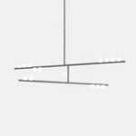 Orbit Brass Glass Drop Chandelier – Hand-Blown Multi-Head