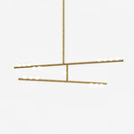 Orbit Brass Glass Drop Chandelier – Hand-Blown Multi-Head