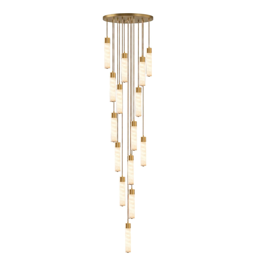 Alabaster Tala Brass Pendant Lamp