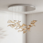 Wave Floating Leaf Chandelier