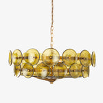 Solaris Disc Glass Chandelier