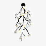 Large Long Branch Flower Chandelier
