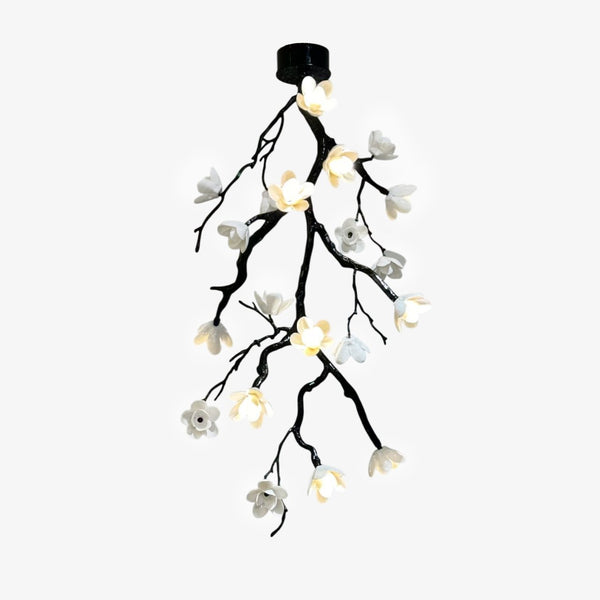 Large Long Branch Flower Chandelier