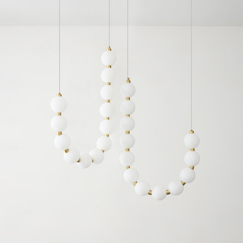 Acrylic Pearl Necklace Chandelier