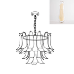 Glass Leaf Chandelier