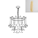 Glass Leaf Chandelier