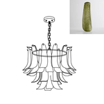 Glass Leaf Chandelier
