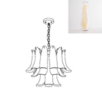 Glass Leaf Chandelier