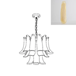 Glass Leaf Chandelier