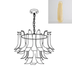 Glass Leaf Chandelier