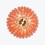 Pink Palermo Glass Chandelier