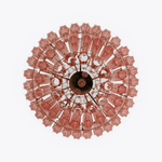 Pink Palermo Glass Chandelier