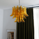 Glass Leaf Chandelier
