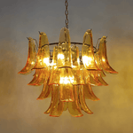 Glass Leaf Chandelier