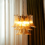 Glass Leaf Chandelier