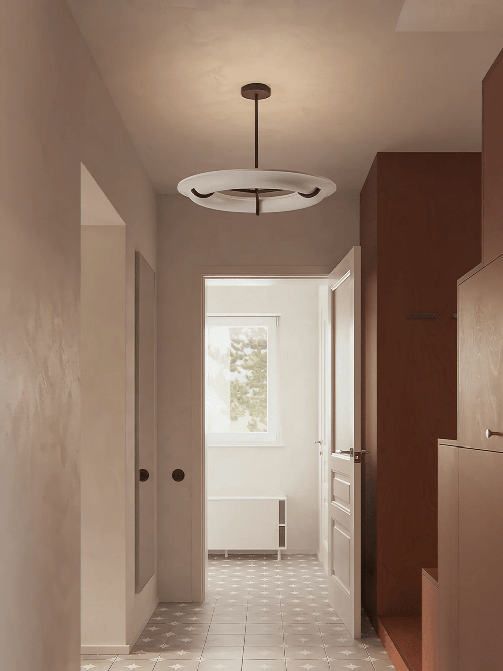 Carve Alabaster Pendant Light