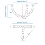 Halti Necklace Acrylic Chandelier
