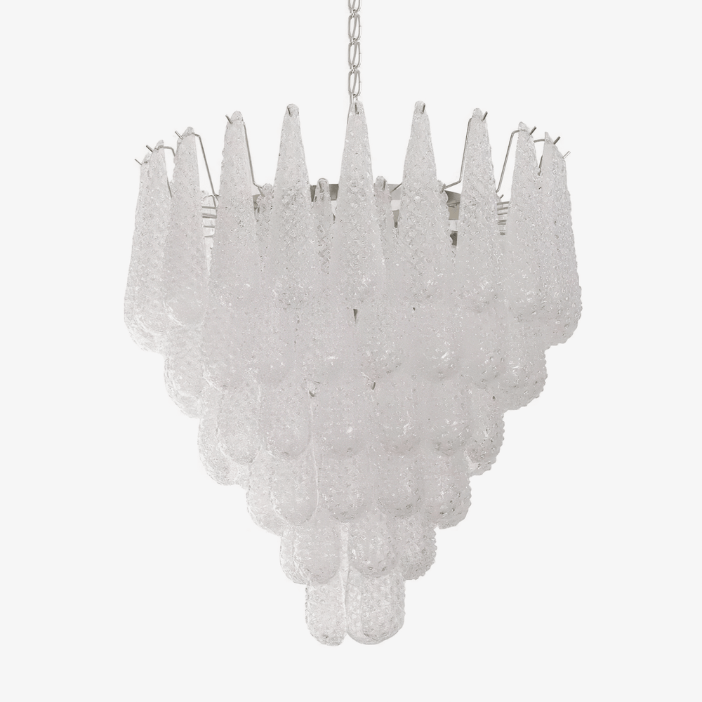 Grid Glass Waterfall Chandelier