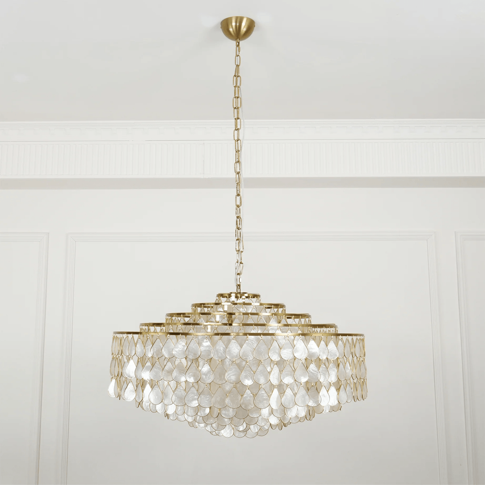 Teardrops Shell Chandelier