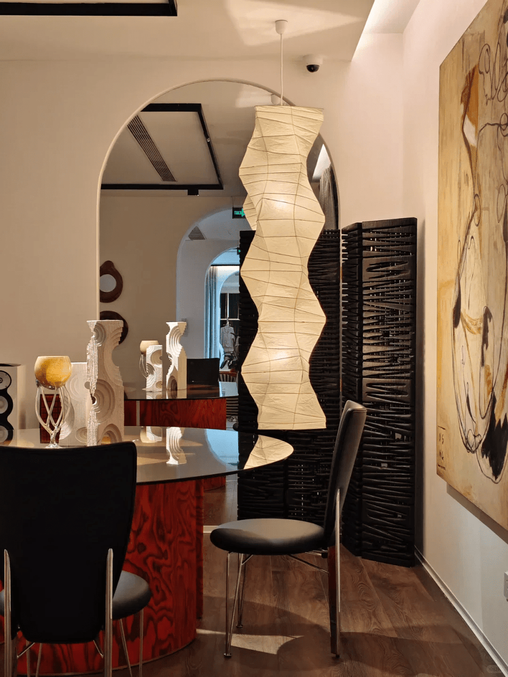 Washi Paper 33N Swag Pendant Light