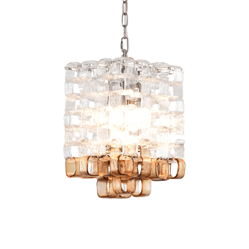 Glass Poliarte Interlocking Chandelier