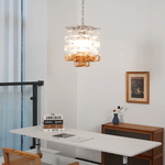 Glass Poliarte Interlocking Chandelier