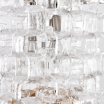 Glass Poliarte Interlocking Chandelier