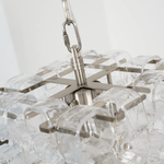 Glass Poliarte Interlocking Chandelier