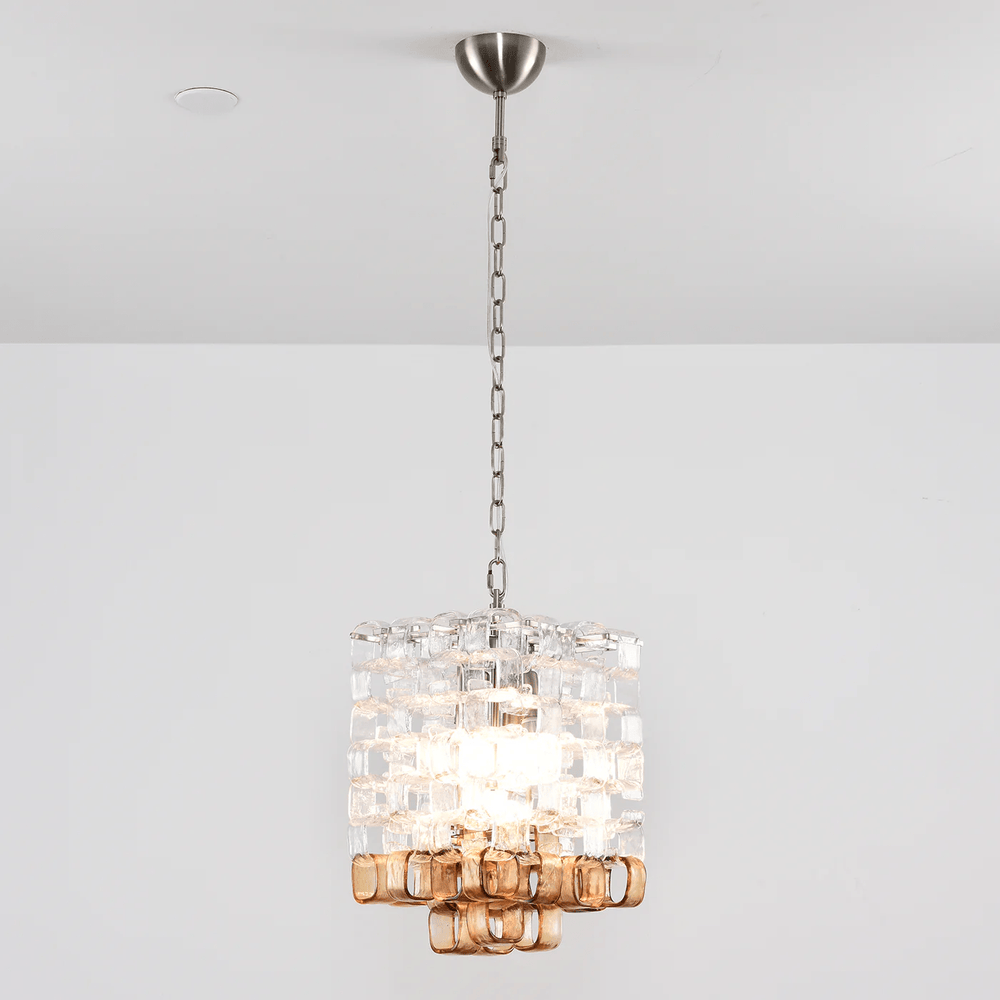 Glass Poliarte Interlocking Chandelier