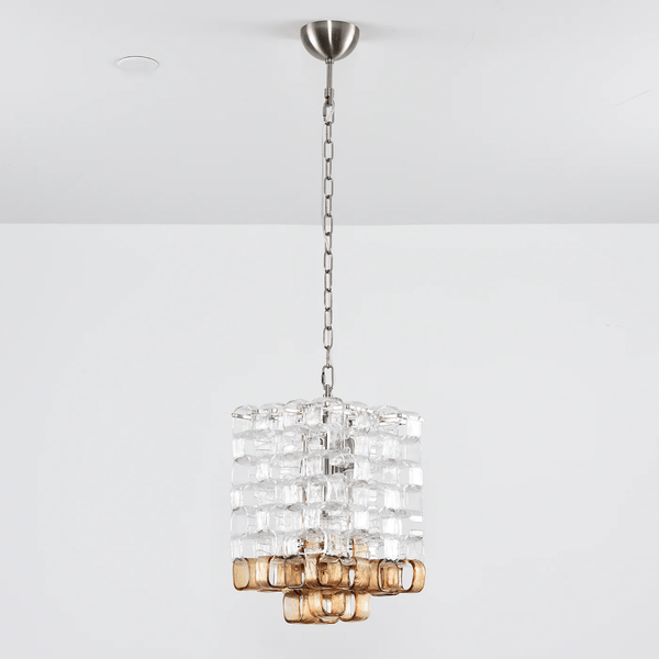 Glass Poliarte Interlocking Chandelier