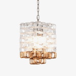 Glass Poliarte Interlocking Chandelier