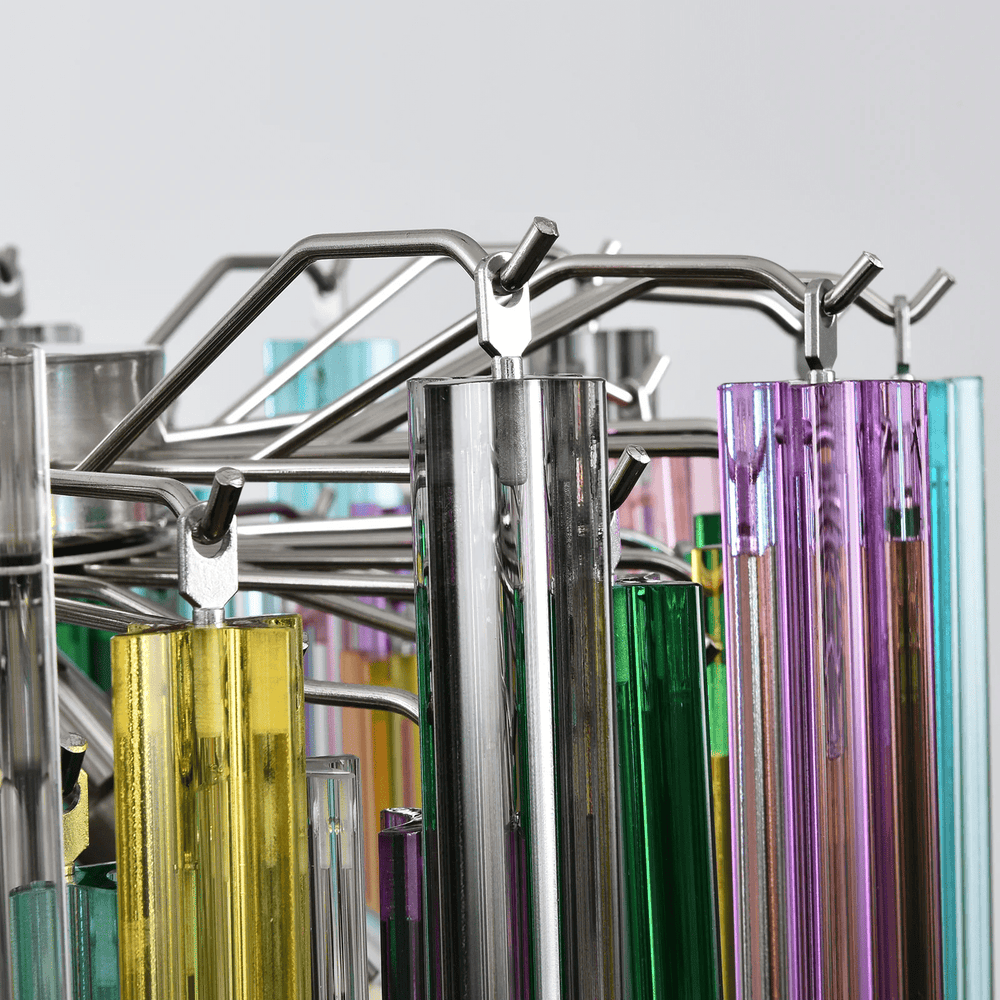 Prismatic Glass Colorful Chandelier