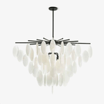 Cascading Selenite Disc Chandelier