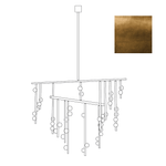Orbit Brass Glass Drop Chandelier – Hand-Blown Multi-Head
