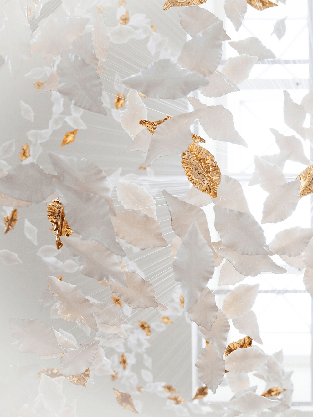 Leaf Twisted Sculptural Customize Chandelier