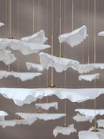 Leaf Twisted Sculptural Customize Chandelier