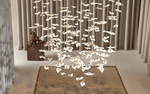 Leaf Twisted Sculptural Customize Chandelier