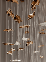 Leaf Twisted Sculptural Customize Chandelier