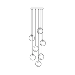 Sultana Alabaster Cluster Chandelier