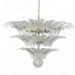 Palm Grove Glass Chandelier