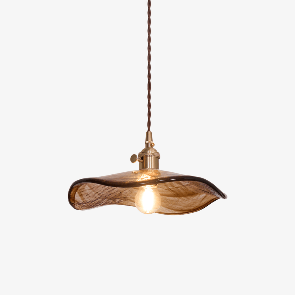 Flower Petal Glass Pendant Light