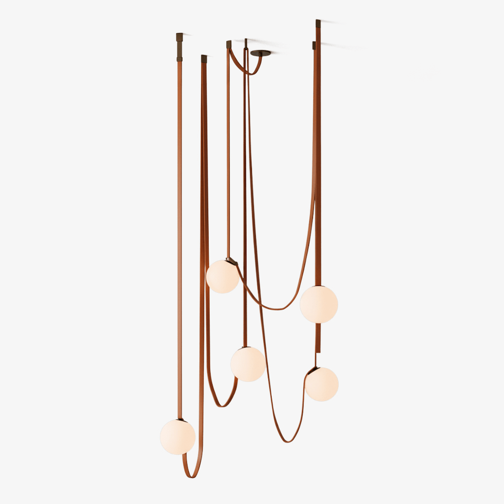 Multiple Belt Art Pendant Light