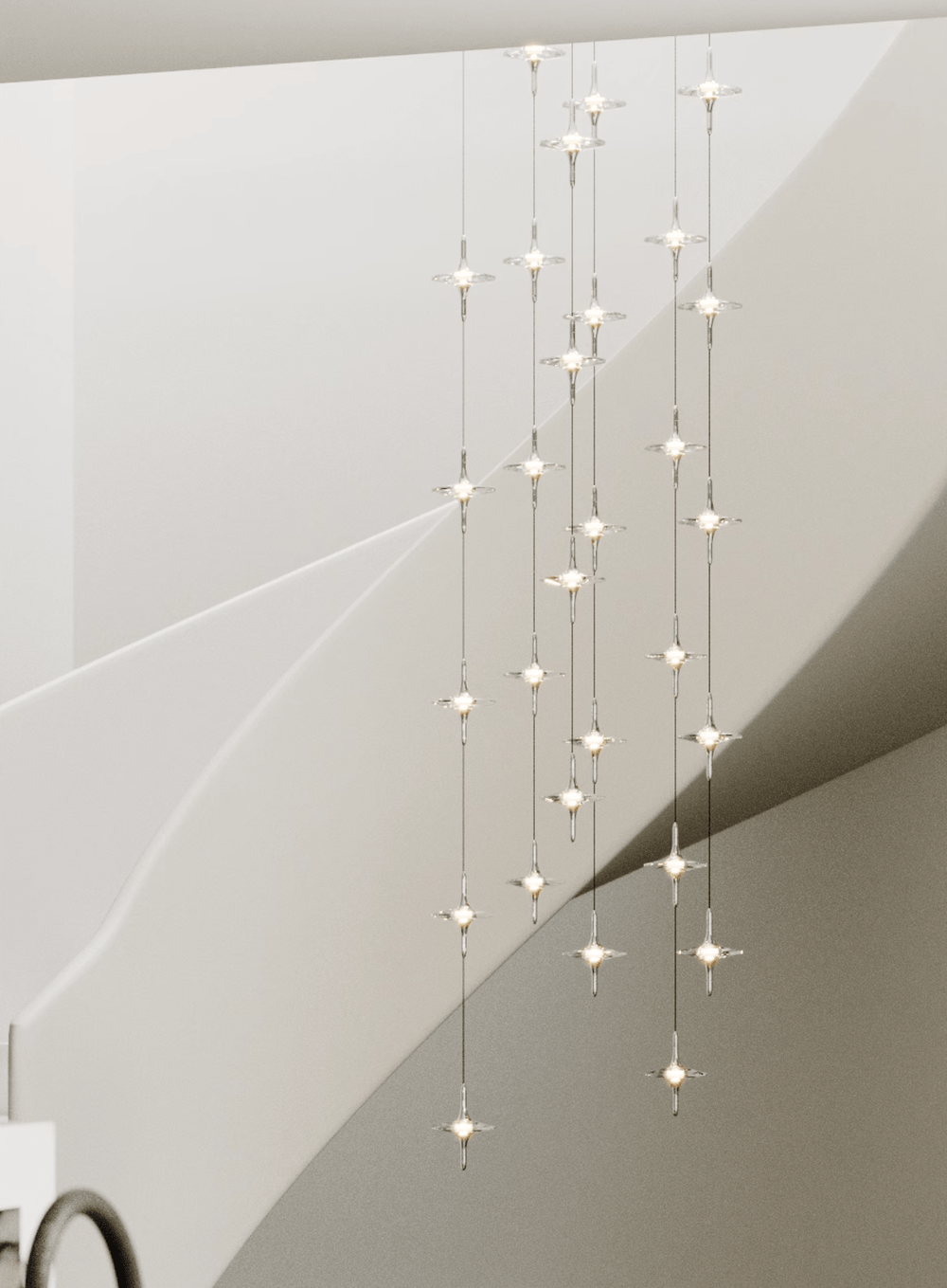 Starfall Staircase Chandelier
